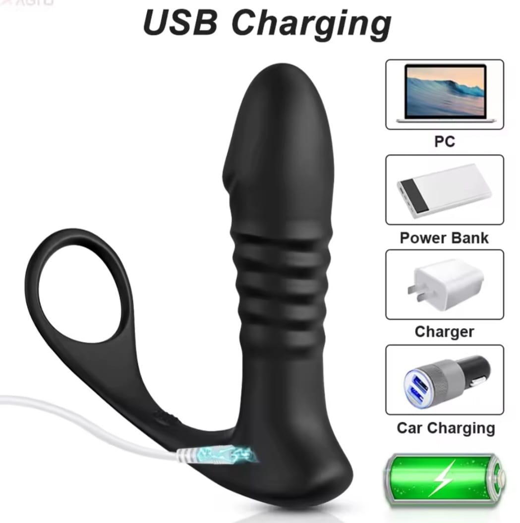 VIBRADOR ANAL CON CONTROL REMOTO