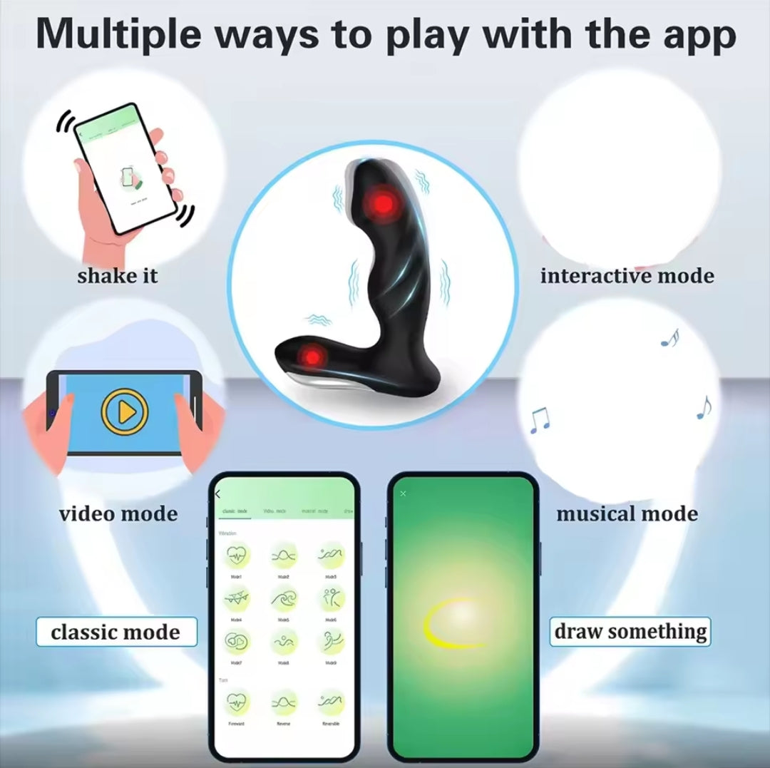 VIBRADOR ANAL CON APLICACION DE CELULAR