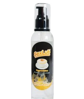 Lubricante íntimo efecto calor SexLub en botella plástica, producto en Nuit Box Chile