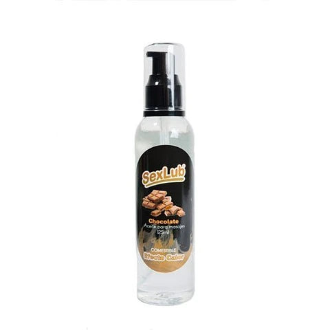 Lubricante comestible sabor chocolate SexLub en botella transparente, Nuit Box sex shop online