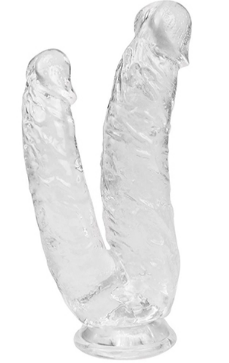 DILDO DOBLE PENETRACION CRISTAL GUM