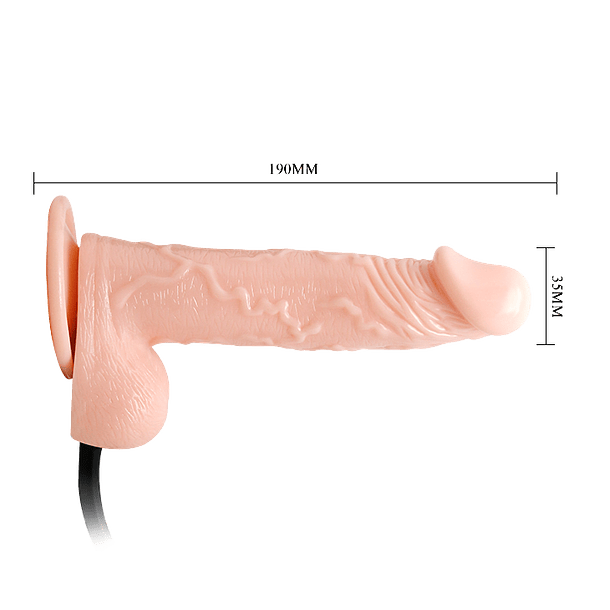 DILDO INFLABLE CON PERA DE INFLADO