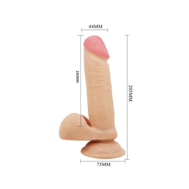 Dildo Pretty Love Creel 18 cm cyberskin con sopapo