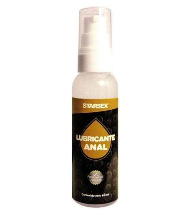 Lubricante anal Starsex 60 ml en botella transparente, producto de Nuit Box sex shop online