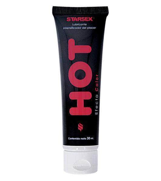 Tubo de lubricante efecto calor Starsex de 30 ml, disponible en tienda Nuit Box Chile.