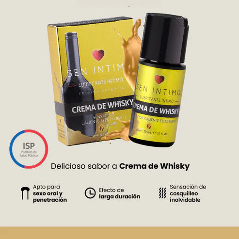 Lubricante intimo Sen intimo crema de whisky efecto caliente electrizante 30 ml