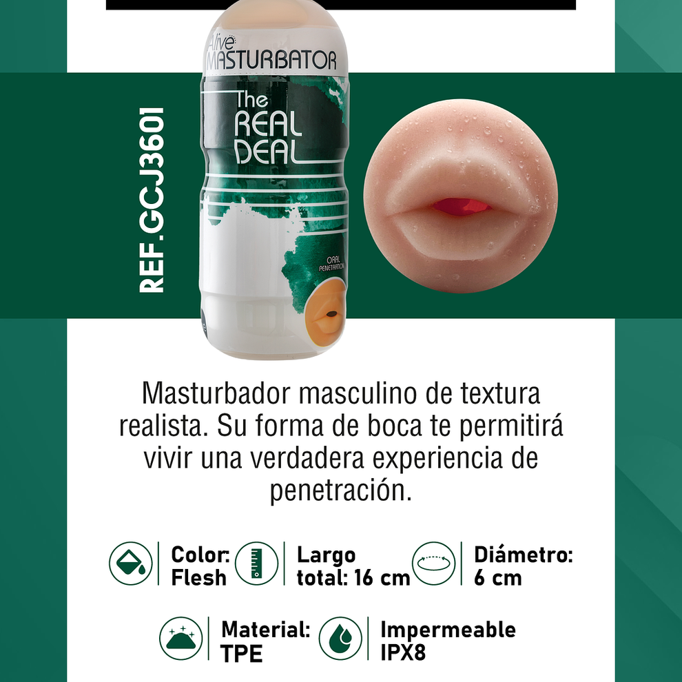 MASTURBADOR THE REAL DEAL ORAL PENETRATION