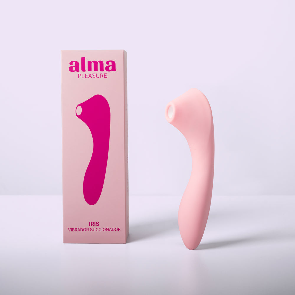 SUCCIONADOR VIBRADOR ALMA PLEASURE IRIS AUMENTADOR DE TEMPERATURA USB