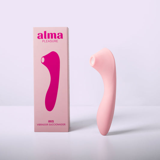SUCCIONADOR VIBRADOR ALMA PLEASURE IRIS AUMENTADOR DE TEMPERATURA USB