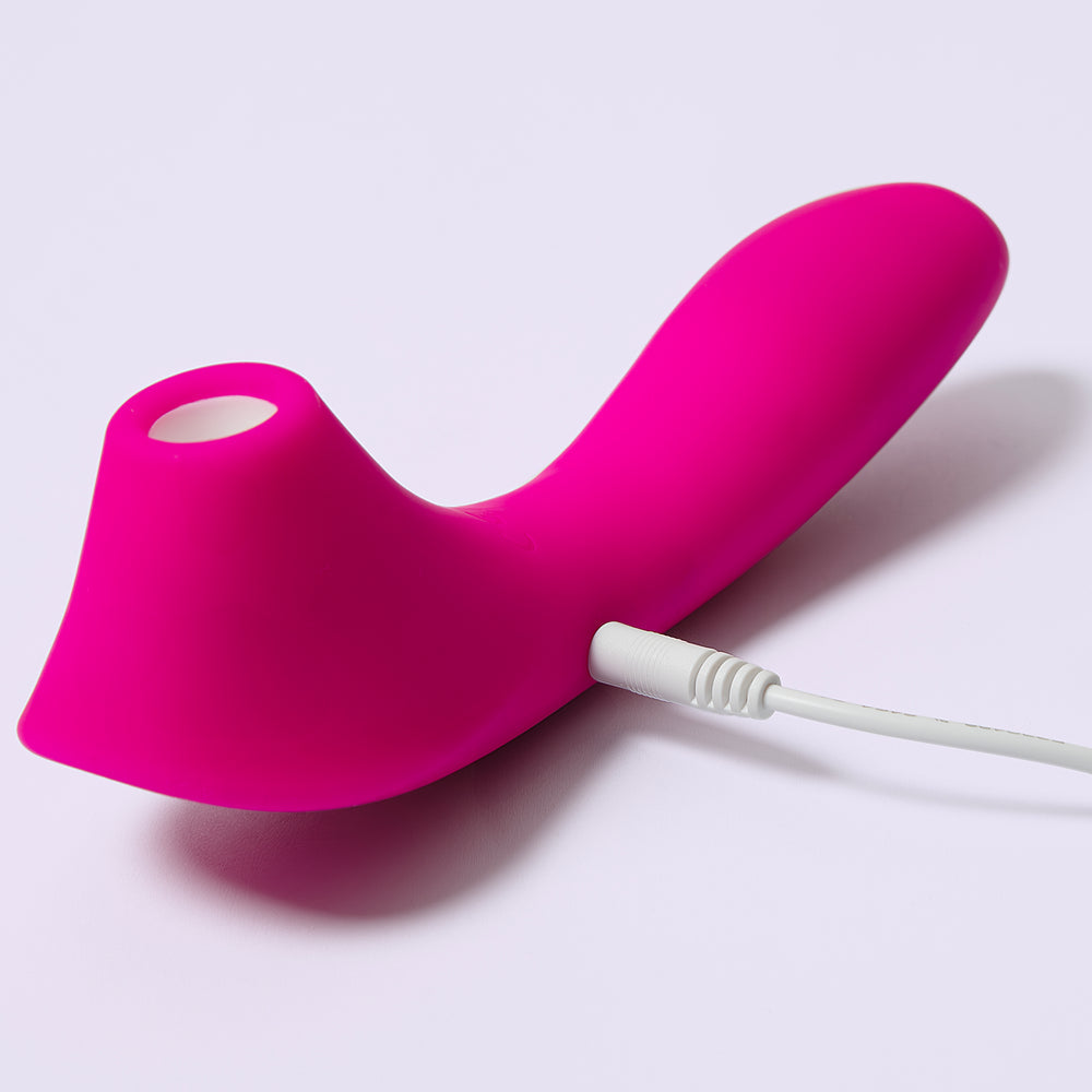 SUCCIONADOR VIBRADOR ALMA PLEASURE IRIS AUMENTADOR DE TEMPERATURA USB