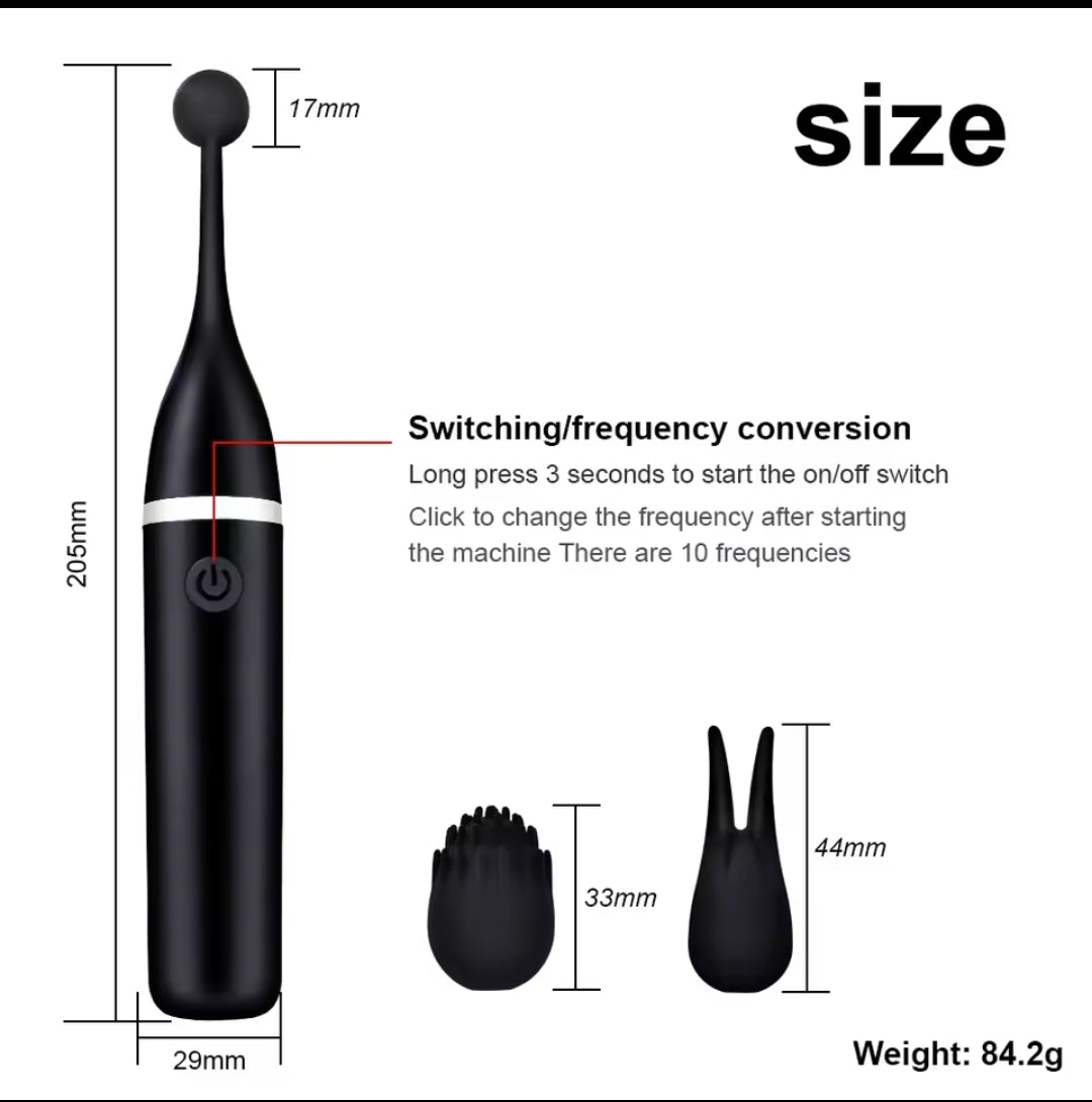 VIBRADOR DISCRETO DE CABEZAL REMOVIBLE