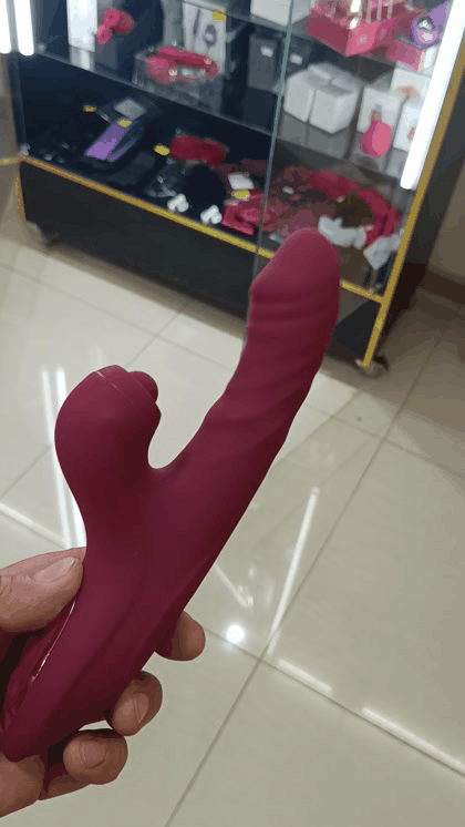 VIBRADOR EXTENSOR CON ESTIMULADOR DE CLITORIS USB