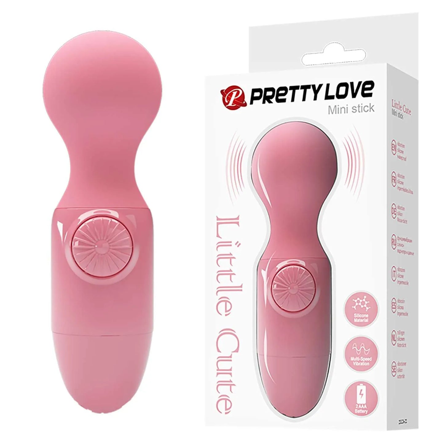 VIBRADOR MINI MICROFONO PRETTY LOVE PILAS