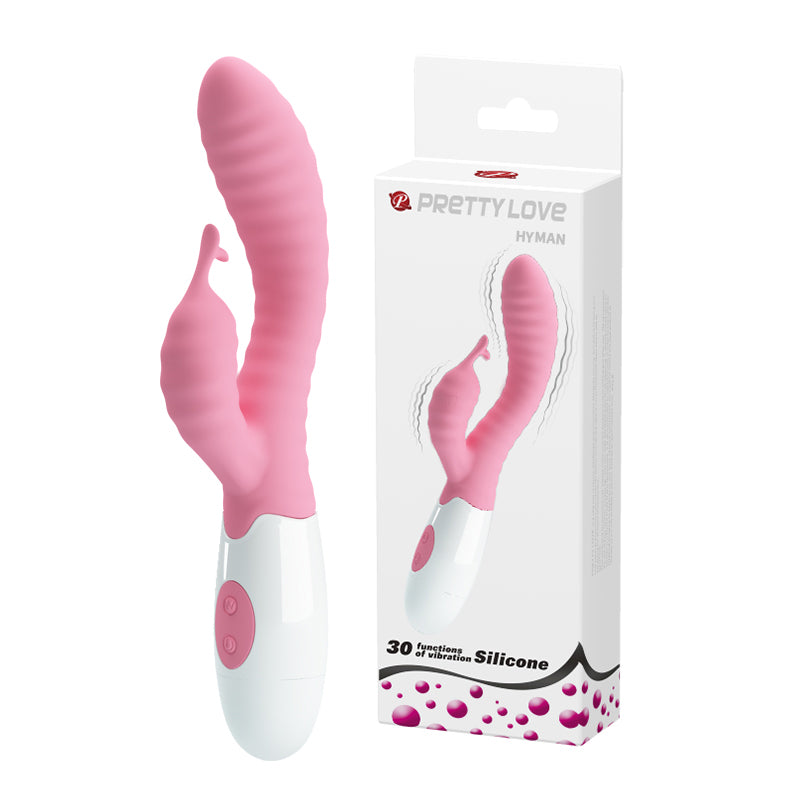 Juguete íntimo de silicona rosa con caja, vibrador de Nuit Box sex shop online en Chile