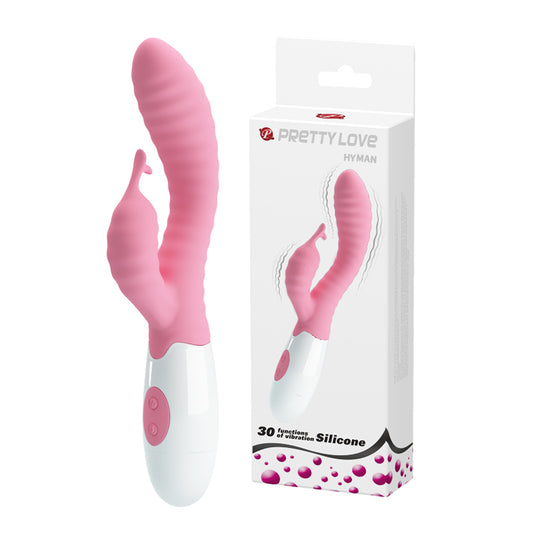Juguete íntimo de silicona rosa con caja, vibrador de Nuit Box sex shop online en Chile