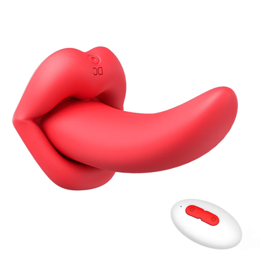 VIBRADOR TIPO LENGUA LARGA CONTROL REMOTO USB